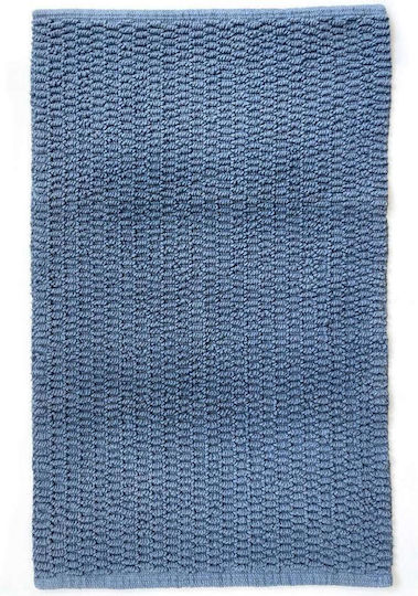 Dimitracas Badematte Baumwolle Rechteckig 05550.002 Blau 50x80cm