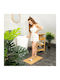 Relaxdays Covoraș de Baie Lemn 10024084 Maro 45x80buc