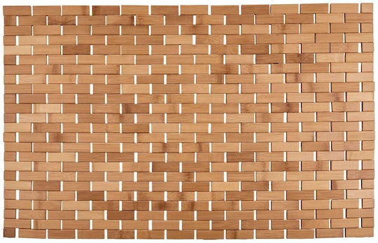 Butlers Grove Πατάκι Μπάνιου Ξύλινο Καφέ 50x80εκ.