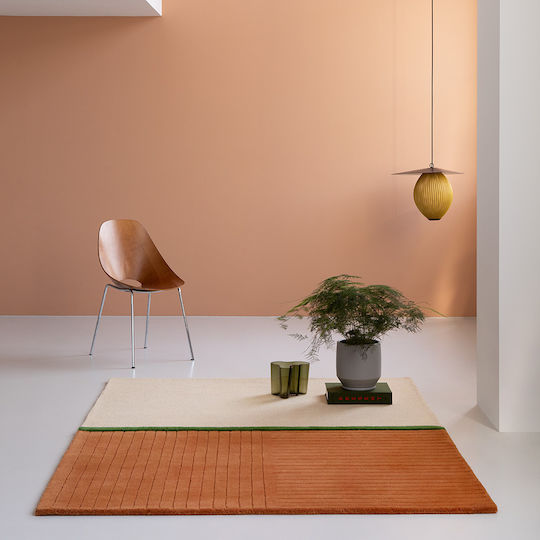 Brink & Campman Décor Rhythm Tangerine Lucrat manual Covor Rectangular Din lână Portocaliu