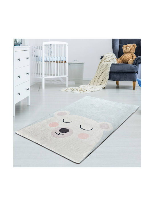 Kids Synthetic Rug Baby Bear 100x160cm