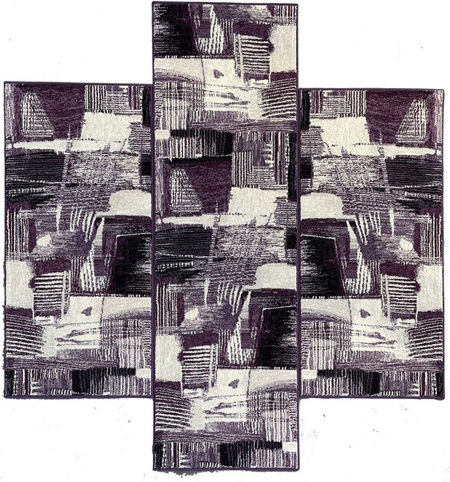 Bekas Carpets Bedroom Rug Set Purple 32865-1239 3 Pieces Bekas Carpets Bedroom Rug Set Purple 32865-1239 3 Pieces