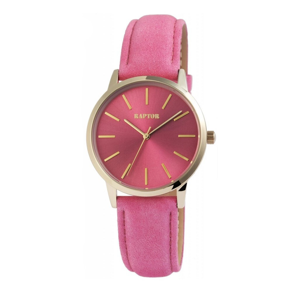 Raptor Watch with Leather Strap Pink RA10214-007 | Skroutz.cy