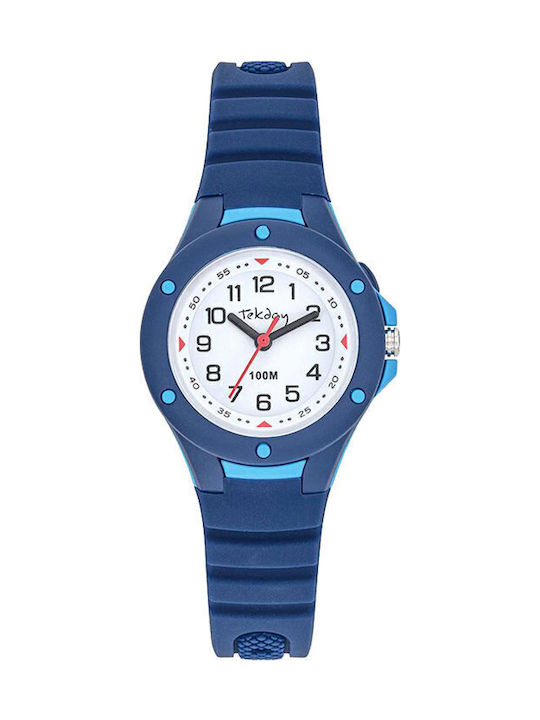 Tekday Παιδικό Αναλογικό Ρολόι 30mm Strap Μπλε