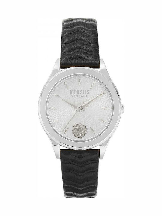 Versus by Versace Дамски Часовник 34mm Кварцов с Черен Каучуков Каишка