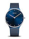 Women's Watch with Navy Blue Metal Bracelet