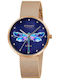 Strand by Obaku Women's Watch with Gold Metal Bracelet