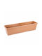 Serinova Planter Box Plastic Brown 72x19.5x17.5cm.