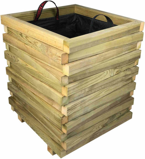 Tesias Pot Wooden 50x50x60cm.