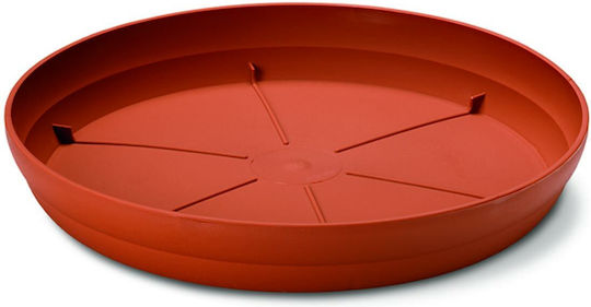 Pot Plate Plastic Terracotta 23x23cm