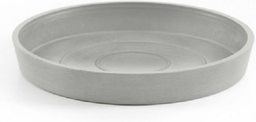 Ecopots Plate Pot Plastic White 15x15cm 74.019.16S