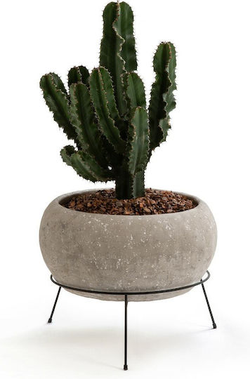 Am.Pm Planter Concrete Gray with Stand 35x35x29cm.