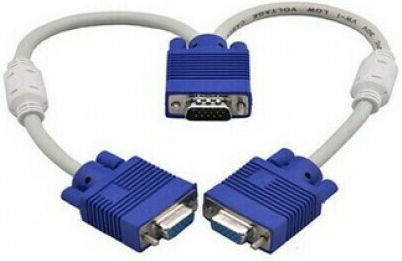 FT Electronics Кабел VGA мъжки - VGA мъжки Бял 0.2м (FTT6-071)