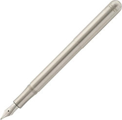 Kaweco LILIPUT Writing Pen Fine Silver made of Steel with Blue Ink