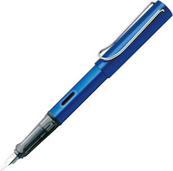 Lamy Schreibfeder Fein Blau aus Aluminium mit Blau Tinte