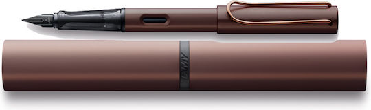 Lamy Писалка Medium Кафява от Алуминий с Червено Мастило