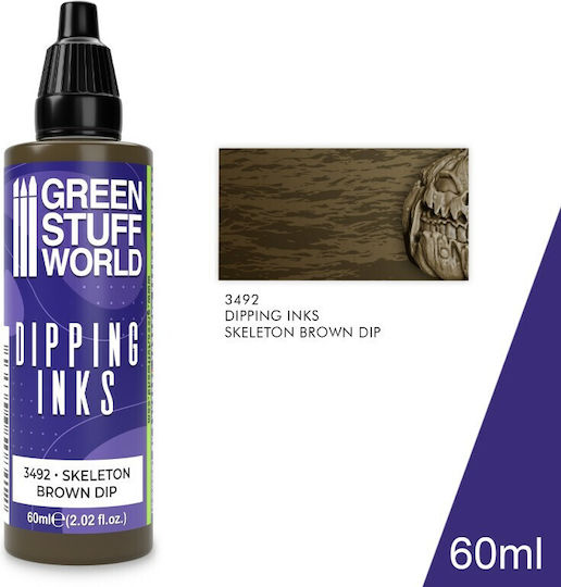 Green Stuff World Model Making Paints in Brown Colour 60ml