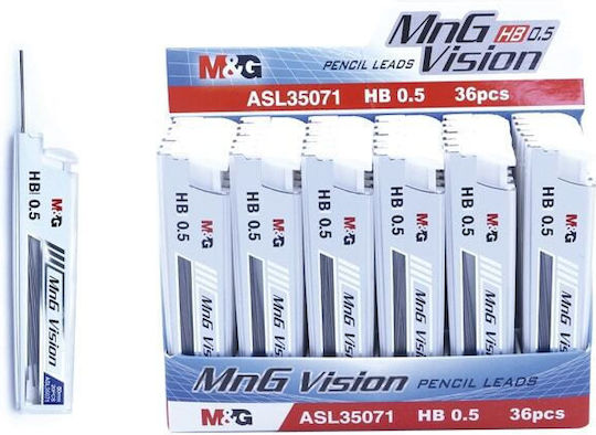M&G 20 Nachfüllminen für Druckbleistifte Pässe 0.5mm HB