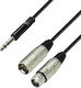 Adam Hall Cable XLR male - XLR female Μαύρο 1m P69AH037