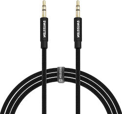 Swissten 3.5mm male-3.5mm male 1.5m 73501101 Swissten 3.5mm male-3.5mm male 1.5m 73501101
