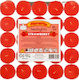 Mama Mia Tealights with Strawberry Scent in Red Colour Up to 3.5 Hours Duration 25 Pieces