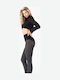 Women's Pantyhose 60 Den Gray with Print