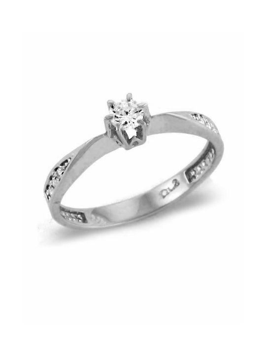 Paraxenies Single Stone from White Gold 14K