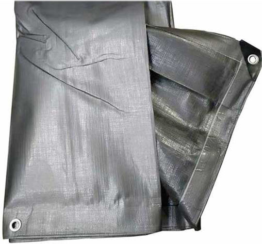 Bradas Wasserdicht Plane 200gr/m² 6x5m. Hohe Beanspruchung Gray