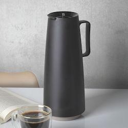 Tramontina Jug Thermos Plastic / Glass BPA Free Black 1lt with Handle