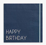 Party Napkins Blue 16.5x16.5cm. 16pcs