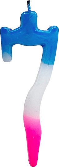 Kardasis Birthday Candle Number "7" Multicolored 553-7