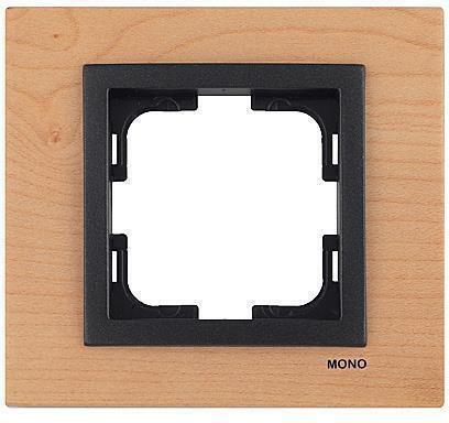 Mono Electric Switch Frame 1 Position Vertical and Horizontal Installation in Brown Color 500-008520160