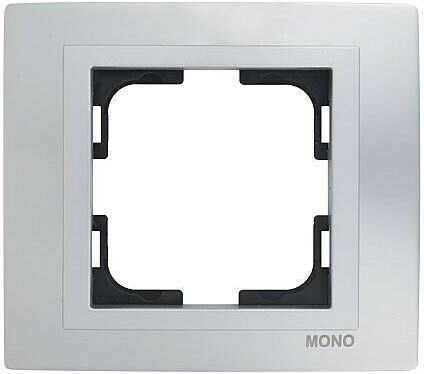 Mono Electric Πλαίσιο Διακόπτη 1 Θέσης σε Ασημί Χρώμα 500-004100160