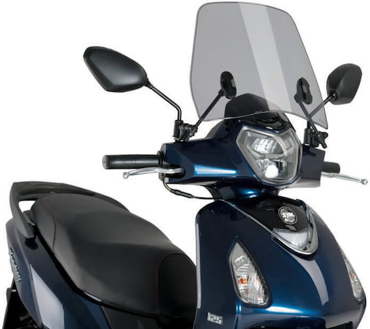 Puig Transparentes Visier Motorrad Trafic für Sym Symphony 50 20699W