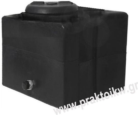 Rotosal Πλαστική Δεξαμενή Νερού / Πετρελαίου / Λαδιού Παραλληλεπίπεδη Οριζόντια 100lt Μαύρη