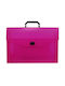 Plastic Drafting Bag with Buckle and Handle 38x4x27cm Fuchsia