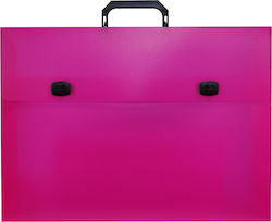 Spadi Kunststoff Tasche Fuchsie 43x5x32cm