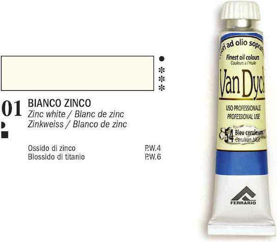 Ferrario Λαδομπογιά 20ml Λευκή