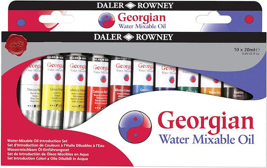 Daler Rowney Λαδομπογιές 20ml Πολύχρωμες Σετ 10τμχ