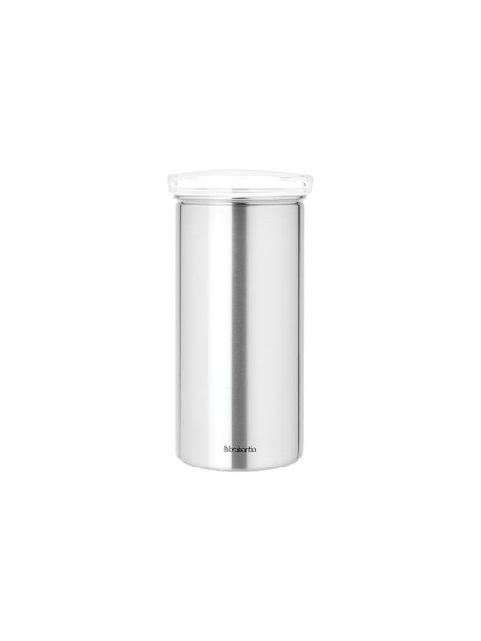 Brabantia Set 18pcs Jars for Tea / Coffee with Lid made of Stainless Steel Brown 8.5x17cm