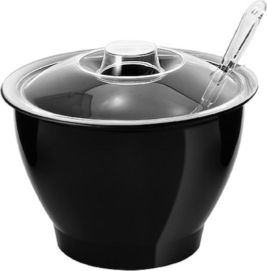 Garibaldi General Use Glass Jar with Lid Black 6000ml