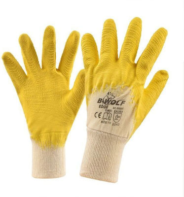 Palltex Latex Safety Gloves Yellow