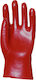 Eurotechnique Gloves for Work Red PVC 1pcs