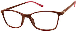 Clear View CLEARVIEW Reading Glasses +3.00 in Brown color