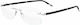 Silhouette Metallisches Brillengestell Silber 5421 6053