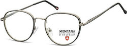 Sunoptic Metal Eyeglass Frame Silver MM589G