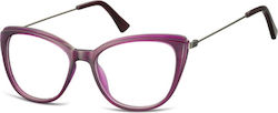 Sunoptic Eyeglass Frame Butterfly Purple CP121C