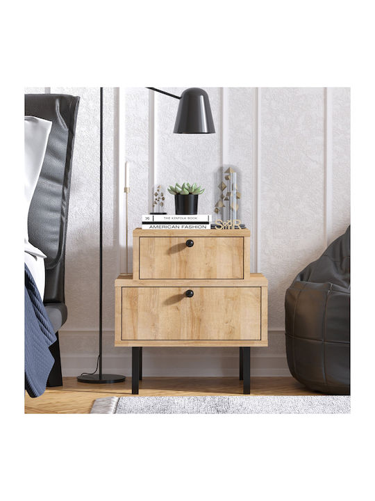 Wooden Bedside Table 45x40x50cm