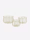 Madam Stoltz Set of Decorative Baskets Metal Gold 3pcs
