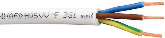 Power Cord with Cable Properties 3x1mm² in White Colour 1m Flexible